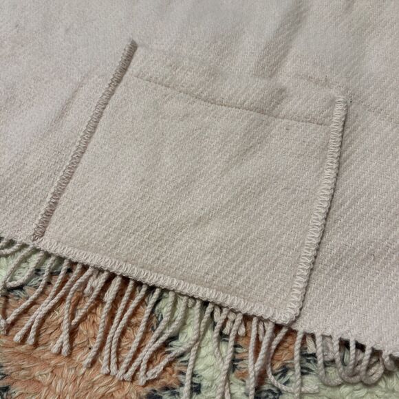 Lapuan Kankurit Arvo Pocket Large Shawl 100% Wool Fringe Pink Ladies Wrap Scarf - Picture 3 of 5